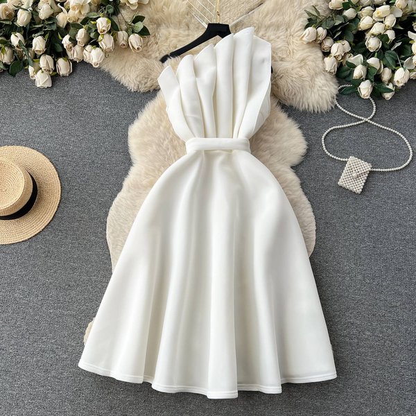 Women's Clothing Elegant Off-Shoulder Floral Lace Dress With High Waist & A-Line Silhouette – Vintage-Inspired, Slimming, Flowy Formal Gown ( S-3XL)-image