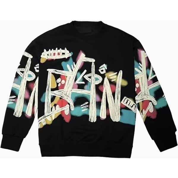 Sweatshirt Simple, Loose, Versatile, Fashionable Men's Long Sleeved Round Neck Sweatshirt, Youthful And Versatile-image