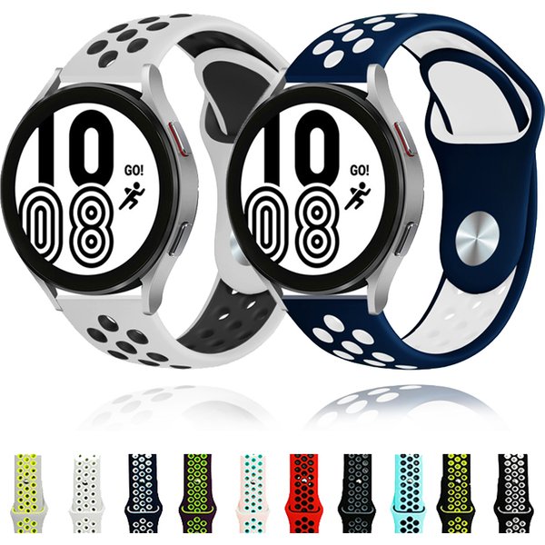 20Mm 22Mm Band For Samsung Galaxy Watch 5/4 44Mm 40Mm Classic 46Mm 42Mm Silicone Bracelet Active 2 Galaxy Watch 5 Pro 45Mm Strap-image