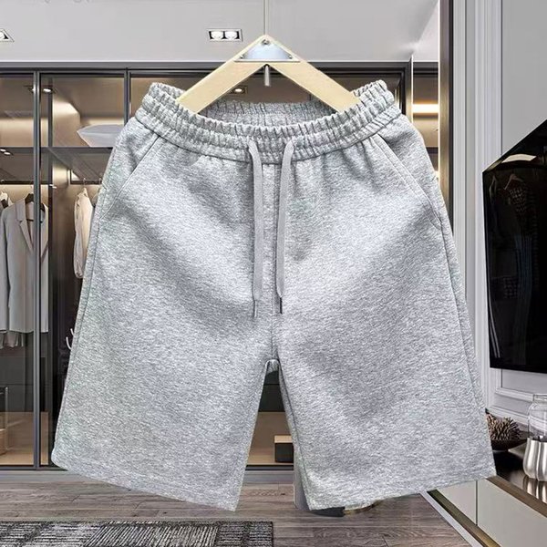 Men's Breathable Cotton Running Shorts Loose-Fit 5 Inch Gym Workout Casual Summer Shorts-image