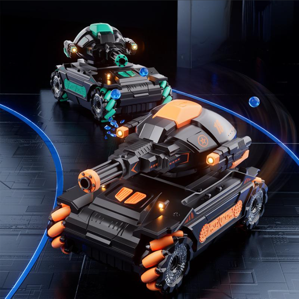 Building Blocks Remote Control Car Toy Children's Gesture Sensing Four Wheel Drive Off Road Car Robot-image