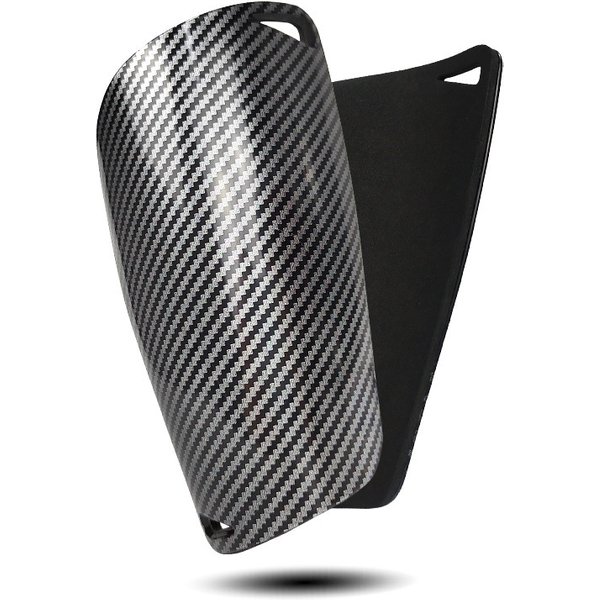 Sports & Entertainment carbon fiber pattern football shin guards professional adult children's football shin guards calf guards