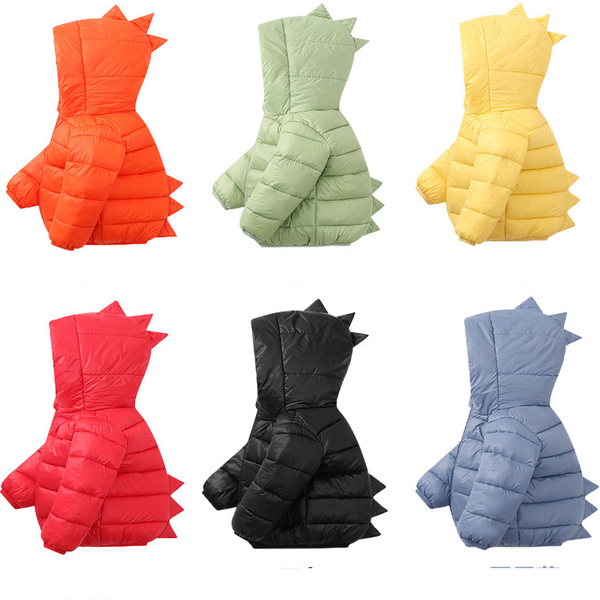 Cross-border supply 2023 autumn and winter new cartoon style children's down jackets for boys and girls, short lightweight jackets