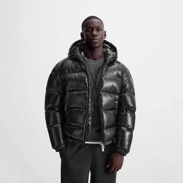 Men's Clothing Autumn And Winter Hooded Cotton Clothes Casual Quilted Coat Jacket-image
