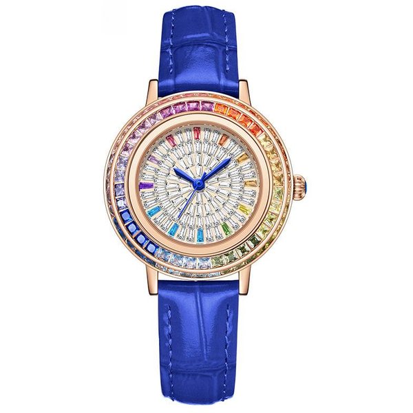 Ladies High-End Crystal Jewelry With Diamond Inlaid Quartz Watch, Light Luxury Dress Jewelry Watch-image