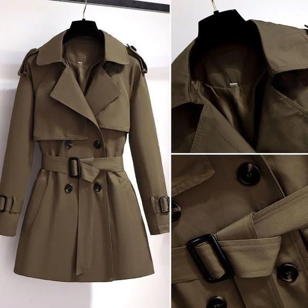 Women's Clothing autumn and winter new small Korean style medium and long high end female coat chic British style
