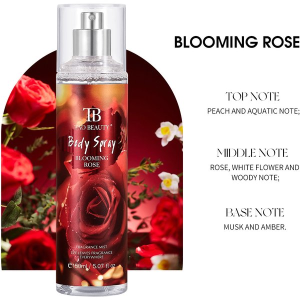 Fragrance Mist - Long-Lasting Light Scent, 4 Floral & Fruity Notes, Ideal For Daily Commute & Dates