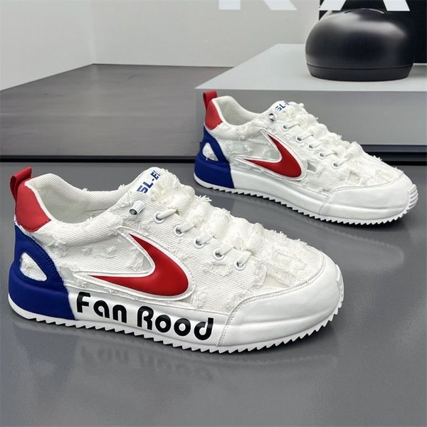 New Summer Casual Canvas Breathable Board Forrest Gump Men's Little White Running Sports Shoes-image