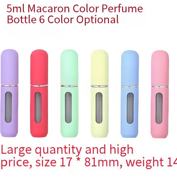 Perfume Accessories Circulation Portable Elastic Paint Perfume Bottle 5Ml Bottom Filling Perfume Bottle Spray Bottle-image