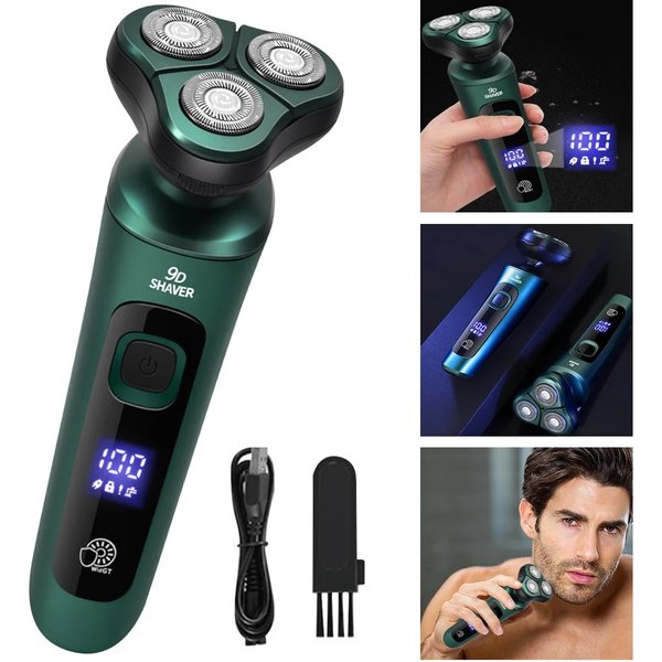 Men Electric Travel Shaver Usb Charging Smart Razor Waterproof Painless Cordless Trimmer Shaving Face Beard Razor Car Home Razor-image
