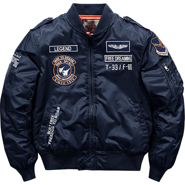 2024 Men's Winter Hip Hop Thick Warm Jacket Military Motorcycle Ma-1 Aviator Pilot Cotton Parka Male Baseball Bomber Jackets-image
