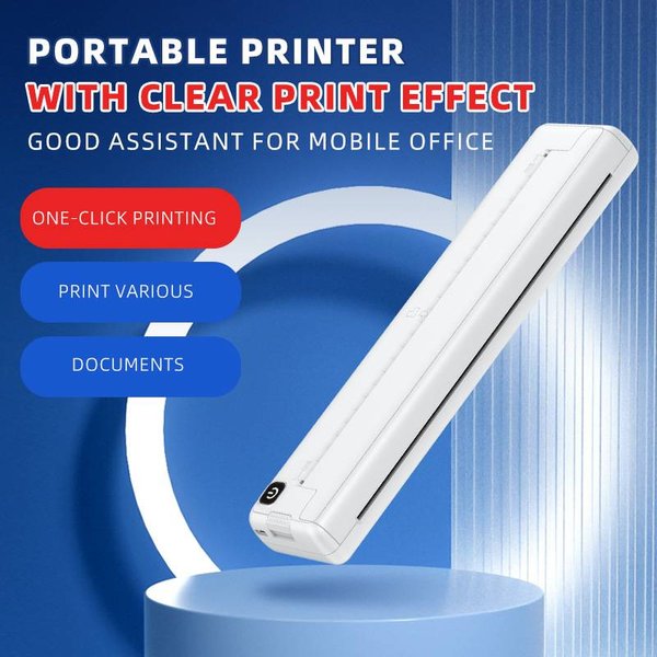 A4 Inkless Printer Portable Home Small Intelligent Inkless Mini Thermal Error Test Paper Printing-image