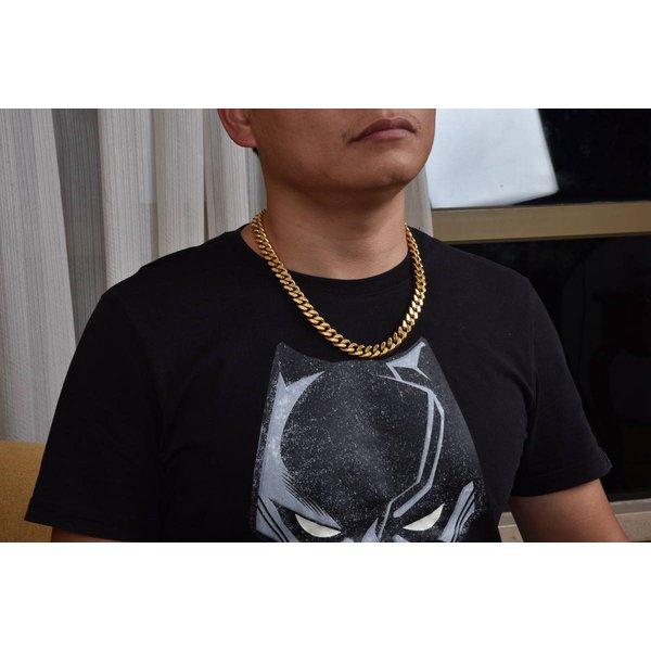 Men's Jewelry Set Fashion Stainless Steel Flat Cuban Chain Necklace High End Personality Men's Cuban Accessories Bracelet-image
