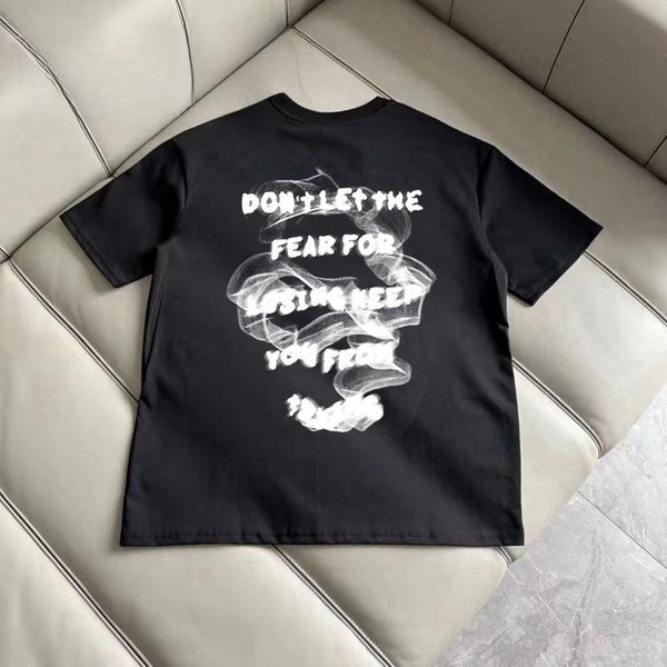 American Trendy Brand Cotton Short-sleeved T-shirt Men's Summer 2025 New Loose-print Half-sleeved T-shirt