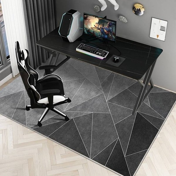 Soundproof Large Carpet Study Office Computer Desk Gaming Chair Non Slip Floor Mat Bedroom Rectangular Foot Mat Carpet-image