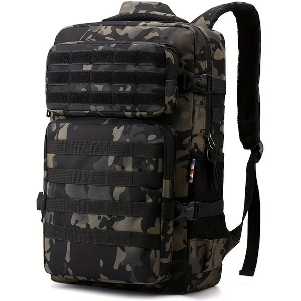 Tactical Backpacks Men's Camouflage Backpack, Hiking And Camping Backpack, LargeCapacity Multi-layer Outdoor Sports Back