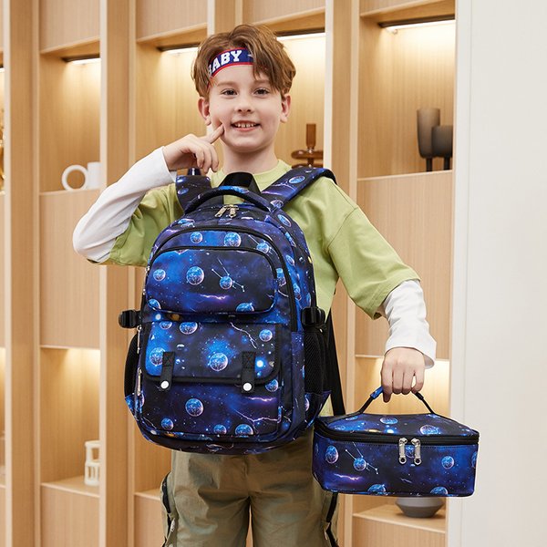 Kids Backpacks Primary School Boy Schoolbags For Grades 1, 2, 3 To 6. Large Capacity Children's Lightweight Backpacks. Manufacturers Wholesale-image