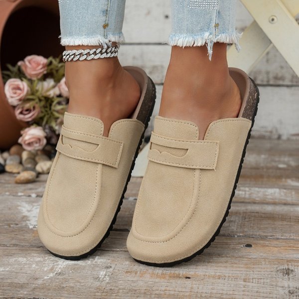 New Clogs Women Fashion Suede Mules Slipper Classic Cork Antislip For Outdoor Slippers With Arch Support