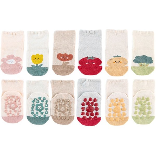 Kids'socks Children's Floor Socks Fall And Winter New Silicone Anti-Slip Baby Baby-image