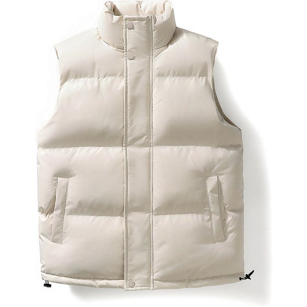 High-Quality Solid Color Men's Vest Autumn And Winter Vest Men's Handsome Trendy Waistcoat Warm Vest Youth Sleeveless-image