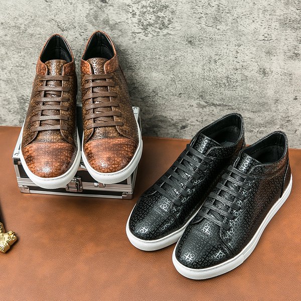 Cross-Border Independent Station European And American Business Casual Leather Men's Shoes Korean Version Large Size