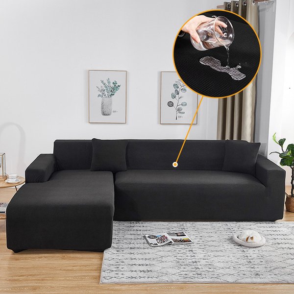 Waterproof high weight thickened four season all inclusive elastic sofa cover universal full cover chaise longue waffle sofa cover