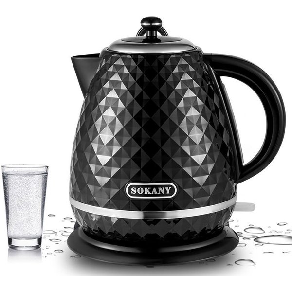 2000W Fast Boiling Electric Kettle – 1.7L EU Plug BPA-Free, 360° Base (CE Certified, Ideal For Home & Office)