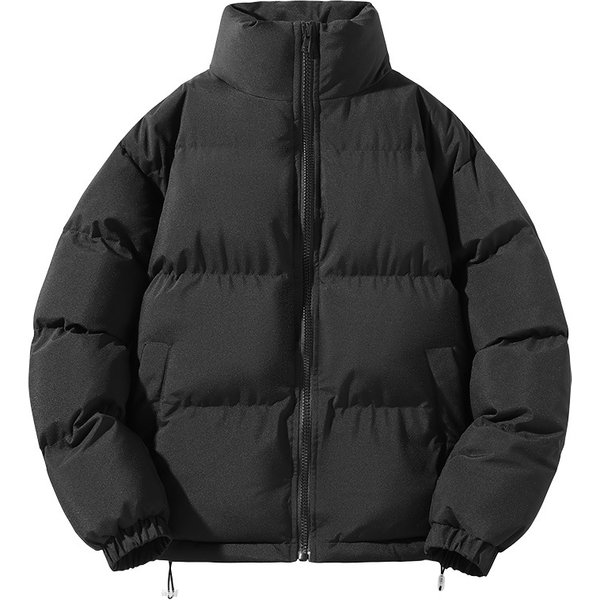 2023 New Autumn And Winter Casual Men's Thickened Cotton Bread Clothes Stand Up Collar Couple Coat