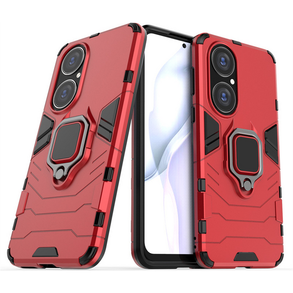 Shockproof Armor Kickstand Phone Case For Huawei P50 Pro P30 P40 Lite E P30 Pro P Smart Pro 2021 Z S Finger Ring Holder-image