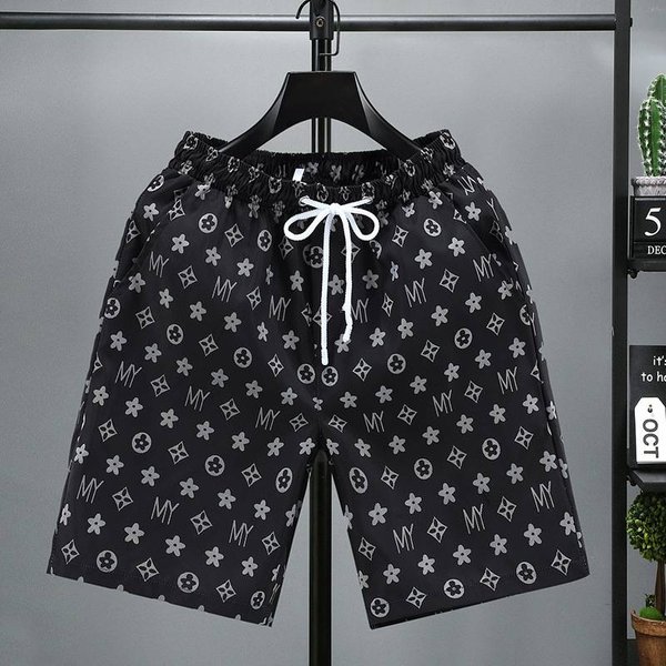 Men's Clothing Men's Casual Ice Silk Shorts Stylish Triangular Logo Style Trendy Sports Five Point Pants Summer Thin Comfortable-image