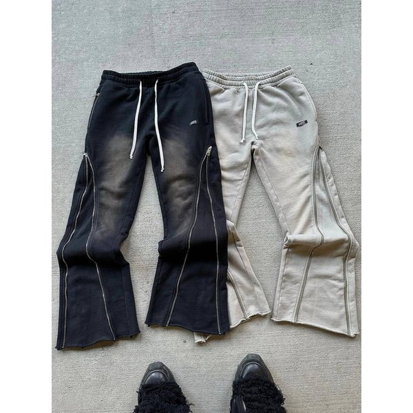 Men's Clothing Trendy Casual Pants Personalized Graffiti Print Pattern Stretch Trousers High Street Dark Gothic Y2K Pants-image