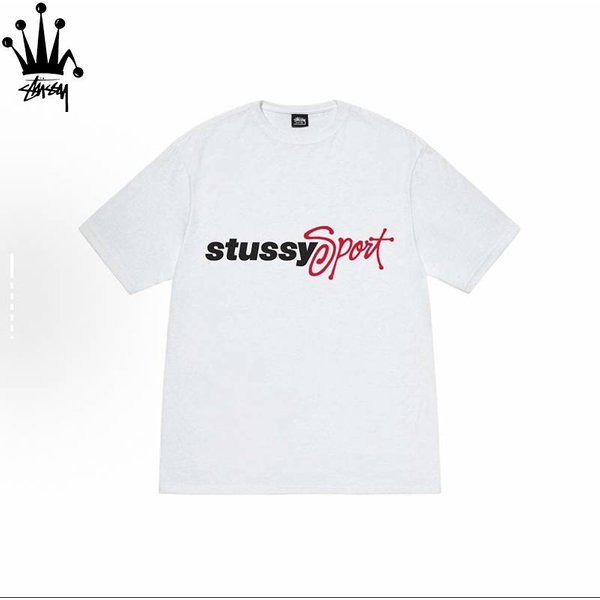 Stussy Sport Printed Cylindrical Short Sleeved T-Shirt Made Of Pure Cotton Fabric For Both Men And Women-image