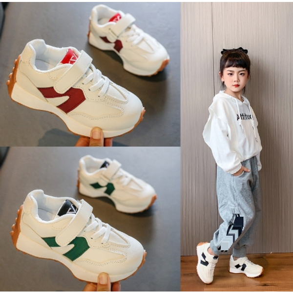 Children's Sports Shoes - Spring 2025 New Style - Boys' Anti-Slip Sports Shoes For Kids, Girls' Student Fashionable White Sneakers-image