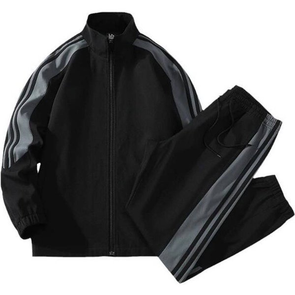 Autumn 2025 European-USA Style Fashion Tracksuits Men's Stand Collar Long Sleeve Zipper Sweatshirts + Sweatpants 2 Piece Casual Sport Sets M-4XL