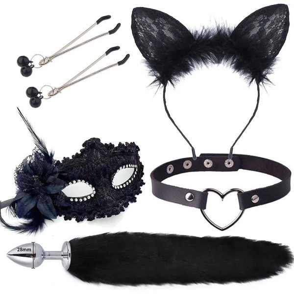 Fox Anal With Hairpin Bdsm Toy Flirting Metal Butt Plug Tail Sex Toys For Woman Man Couples Cosplay Adult Game Shop-image