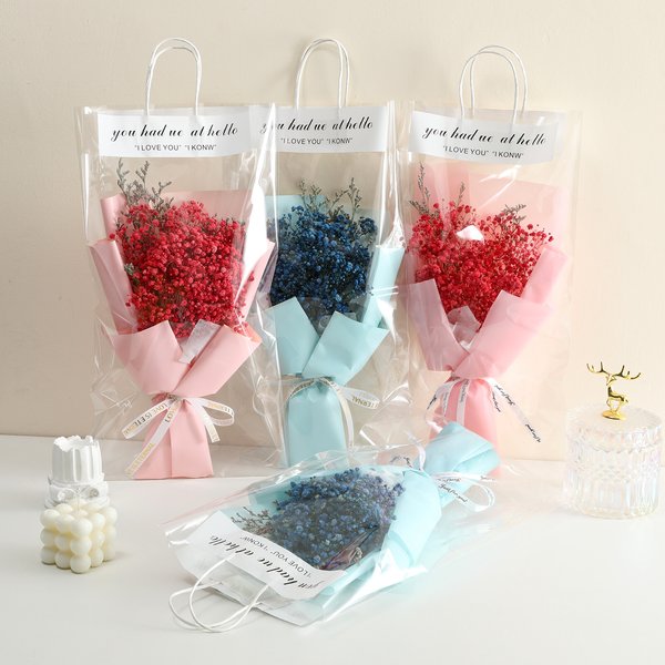 Party Supplies Immortal Soap Flower Baby's Breath Dried Flower Sunflower Creative Valentine's Day Gift Goddess Day Mother's Day Bouquet-image