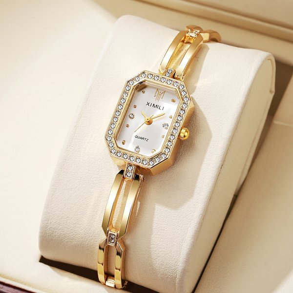 Fashion Bracelet Watch Square Niche Women's Watch Jewelry Bracelet Watch Luxury Quartz Watch Daily Birthday Anniversary Valentine's Day Gift