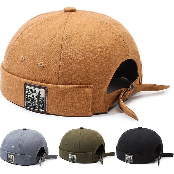 Unisex Hat Beanie Hat Landlord Hat Male Street Hipster Hip Hop Hat Male Vintage Hat Sailor Hat-image
