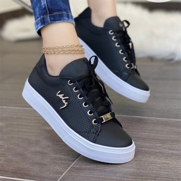 Round-toe Thick-soled Fashion Women's Shoes Large Size Single Shoes For Women
