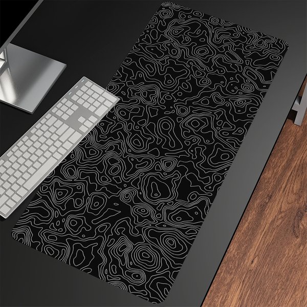 Black And White Pads Gaming Mousepad Gamer Mouse Mat Keyboard Mats Desk Pad Mousepads XXL 90X40Cm Mouse Pad For Computer Desk-image