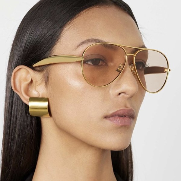 Toad Shaped Sunglasses Metal 2025 New Retro Plain Sunglasses High End Female Street Shooting Trendy Sunglasses-image