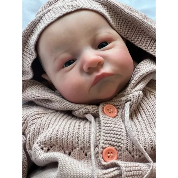Pinky Reborn 19 Inch 48 Cm Reborn Doll Realistic Bebe Reborn Soft Silicone Realistic Soft Vinyl Lifelike Cute Newborn Reborn Bab-image