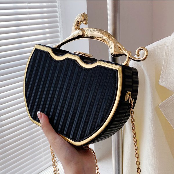 Bags Women 2024 New All Match Chain Messenger Bag Acrylic Handbag Box Bag Fashionable Women's Bag-image