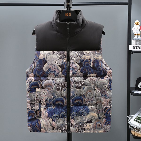Men's Clothing Fashionable And Popular Cotton Vest For Teenagers And Students, Cotton Cotton Vest, Trendy And Versatile Couple Jacket, Men's Waistcoat-image