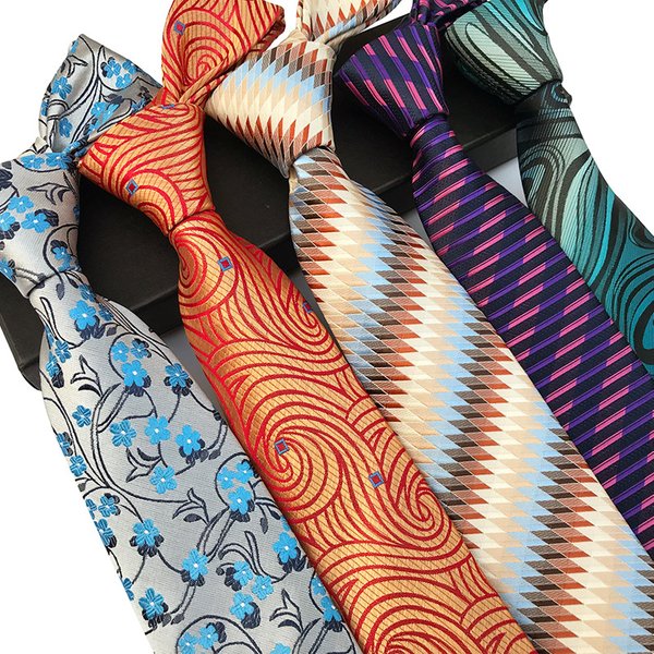 Men's Accessories New Paisley Floral Ties, Suitable For Both Formal And Business Casual Wear.-image