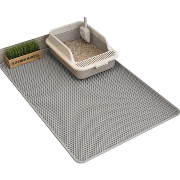 Cat Litter Mat With Extra Large Eva Double Drop Mat Anti-Splash Mat Foldable Cat Litter Mat-image