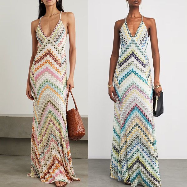 Summer Printed Bodycon Dress for Women Sexy Slim Fit Cross Border 2026 European And American Style Party Dress