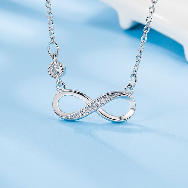 Elegant Sweet Unintentional Love Pendant Necklace Female Literary Digital Clavicle Chain Fashionable And Cute To Send Girlfriends Birthday Gift-image