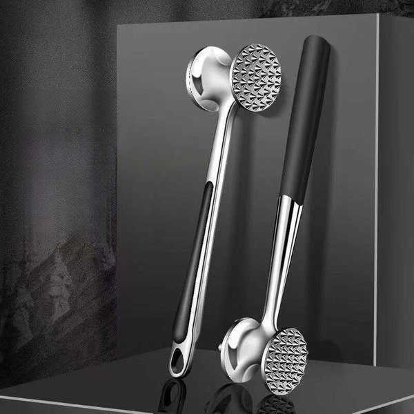 Kitchen Steak Home Use, Beef Meat Hammer, Solid Zinc Alloy, Broken Tendons, Tender Pork, Pork Floss Hammer-image