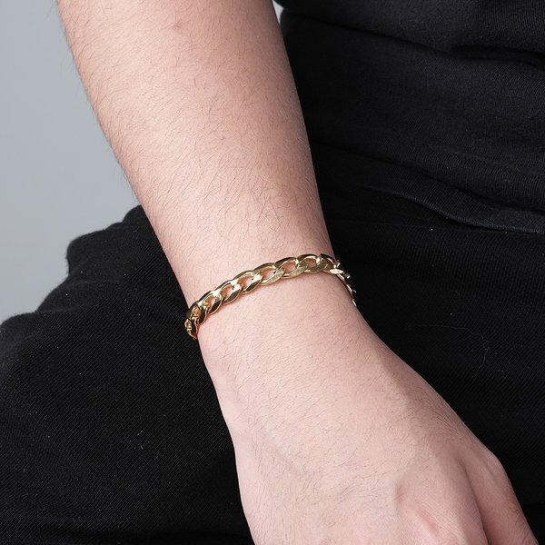 Ins Harajuku Cold Style Simple NK Chain Titanium Steel Bracelet Men And Women Personality Niche Trendy Wear Hand Accessories-image